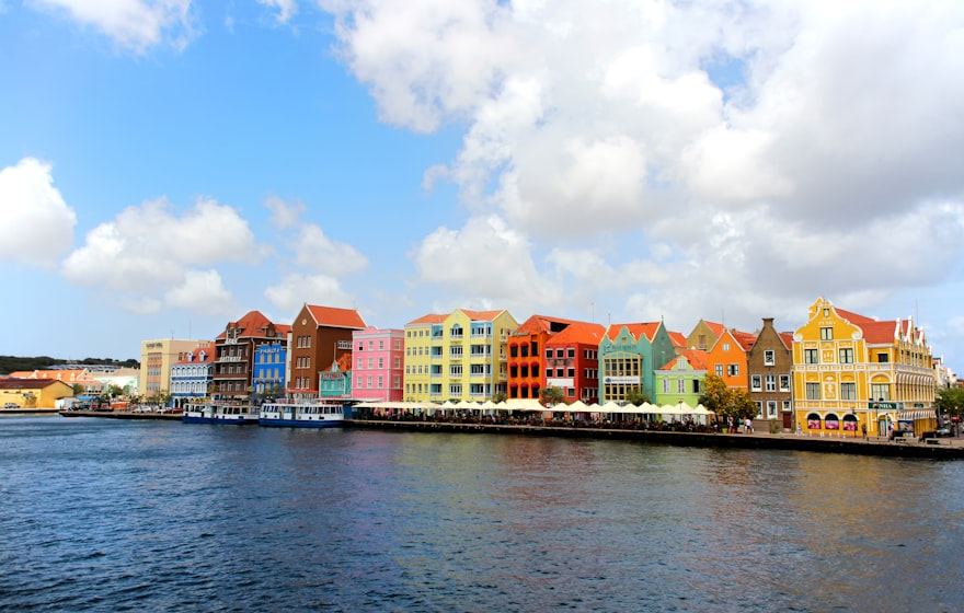 The Handelskade waterfront, Willemstad, Curacao